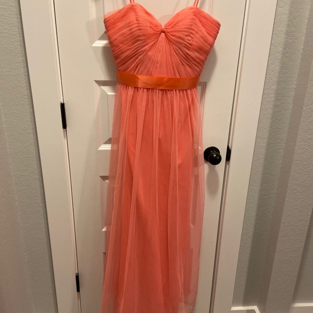 True Salmon Bridesmaids Dress
